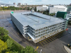Modular precast parking structure in Markham built by Kiwi Newton