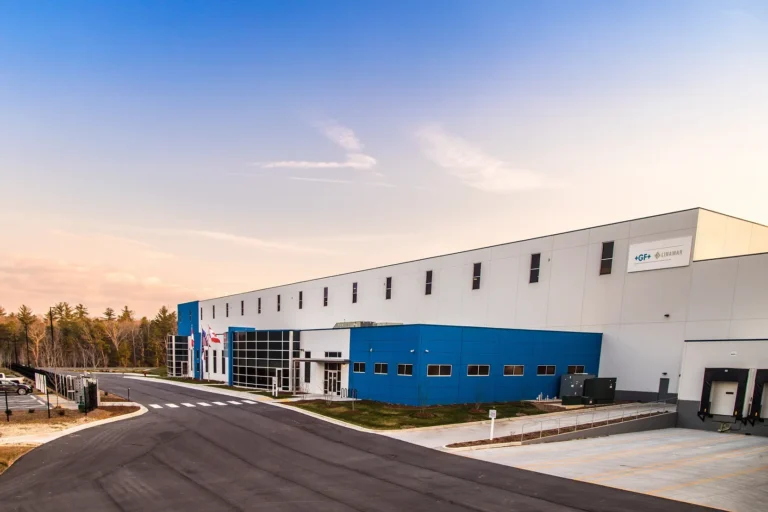 Finished project for GF Linamar industrial manufacturing facility. Kiwi Newton Industrial Building Construction. Kiwi Newton is industrial design-build expert in Canada and the USA with offices in Guelph, Ontario and North Carolina.